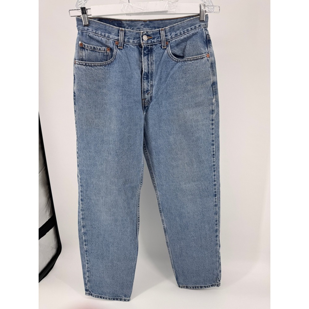 Levi 550 Mens‎ Size Real Measurements 31x32 Relaxed Fit Blue Denim Jeans